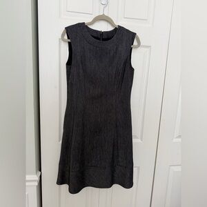 Alex Marie Navy Sleeveless A-Line Midi Dress